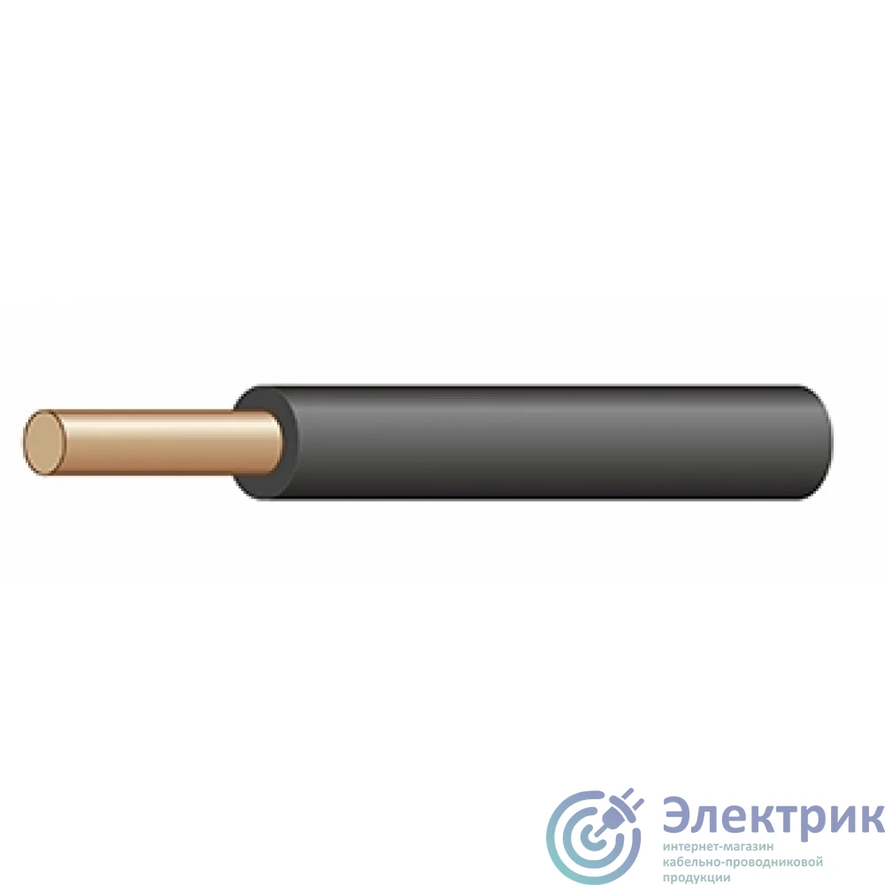 Радиус | Провод силовой ПуВ-нг(А)-LS 1х2.5 черный 500 м ТРТС  TR7109