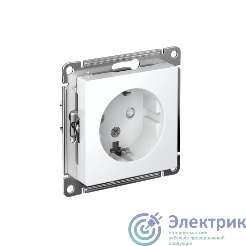 ATN001345 | Розетка AtlasDesign 16А с заземл. защ. шторки механизм лотос SE 
