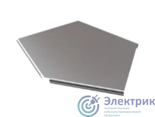 547-002 | Крышка плоского угла 90 100x15 (0,7) ПожТехКабель 
