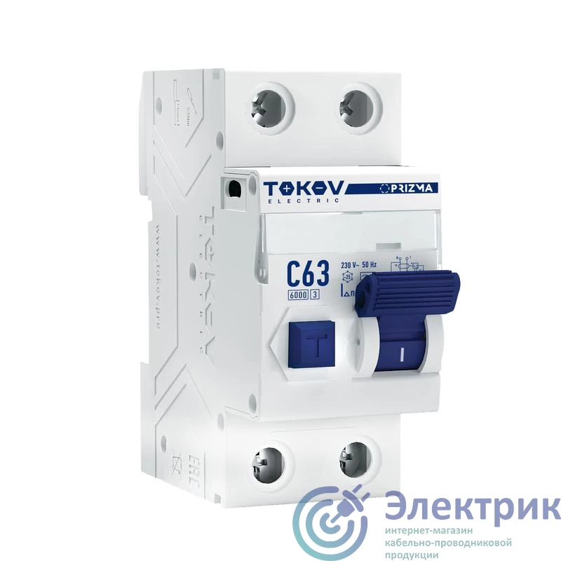 Фото TOKOV ELECTRIC TKE-PZ60-RCBO-2-63-100-AC