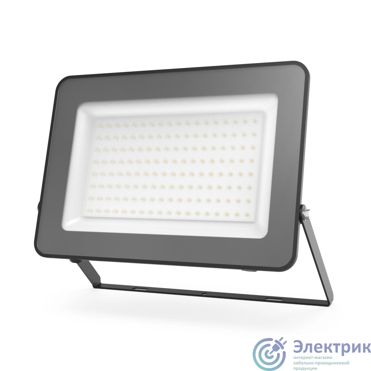 613511100 | Прожектор светодиодный ДО 100 Вт 6500К 12000 лм 175-265В IP65 210х32х283мм Алюминий матрированное закаленное стекло Qplus Gauss GAUSS 