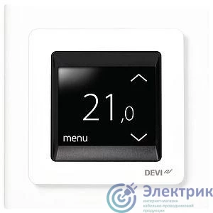 140F1064 | Терморегулятор DEVIreg Touch с комбинацией датчиков 16А бел. DEVI 