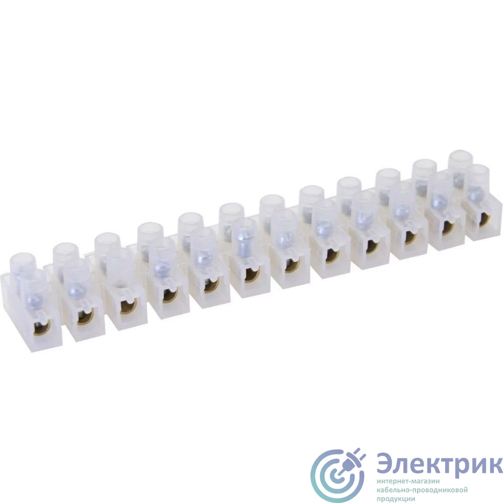 LD227-3A | Зажим винтовой изолированный 450В, 3А, 12 пар, полиэтилен DIY STEKKER  39898