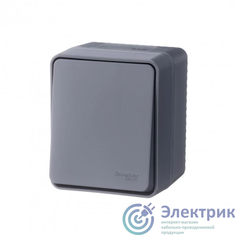 ATN544061 | Переключатель проходной 1-кл. ОП AtlasDesign PROFI IP54 10AX антрацит SE 