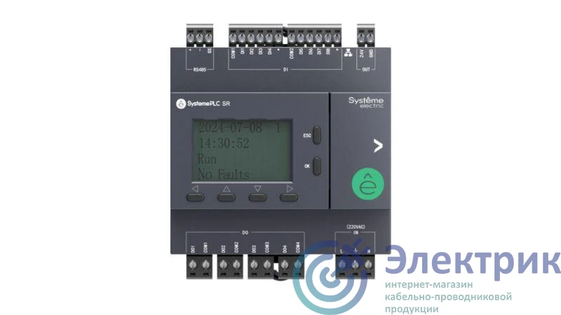 ZR2PB11P7 | Реле интеллектуальное SR2 220В AC дисплей 12 IO: 8 DI; 4 DO (реле) 1хRS485 1хRJ45 SE 