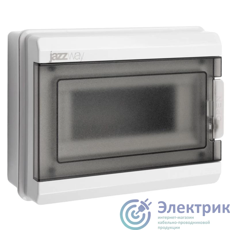 5071988 | Бокс модульный накладной PDB/W 3008 GR (ЩРН-ПГ- 8) IP65 пластик. Pro JazzWay