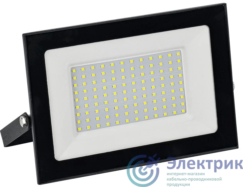 LPDO501-100-65-K02-G | Прожектор светодиодный СДО 001-100 100Вт 6500К IP65 черн. GENERICA 