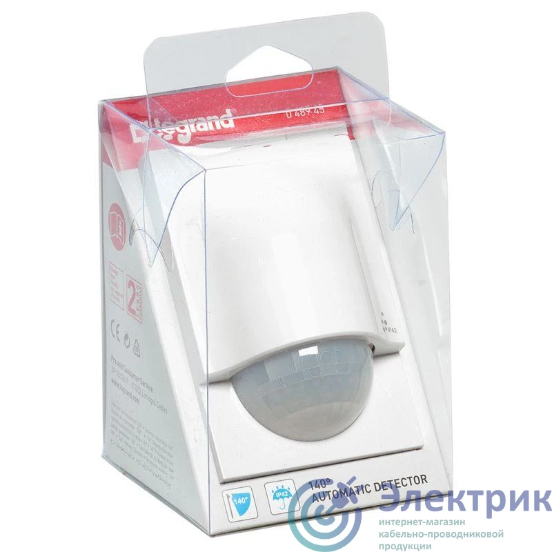 048945 | Датчик движения PIR настенный 140град. Lighting Management блистер Leg