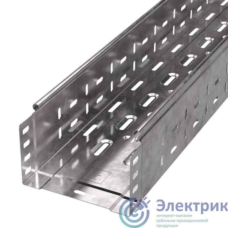 PR16.2299 | Лоток перфорированный 150х100 L3000 1мм Стандарт (уп.6м) Промрукав 