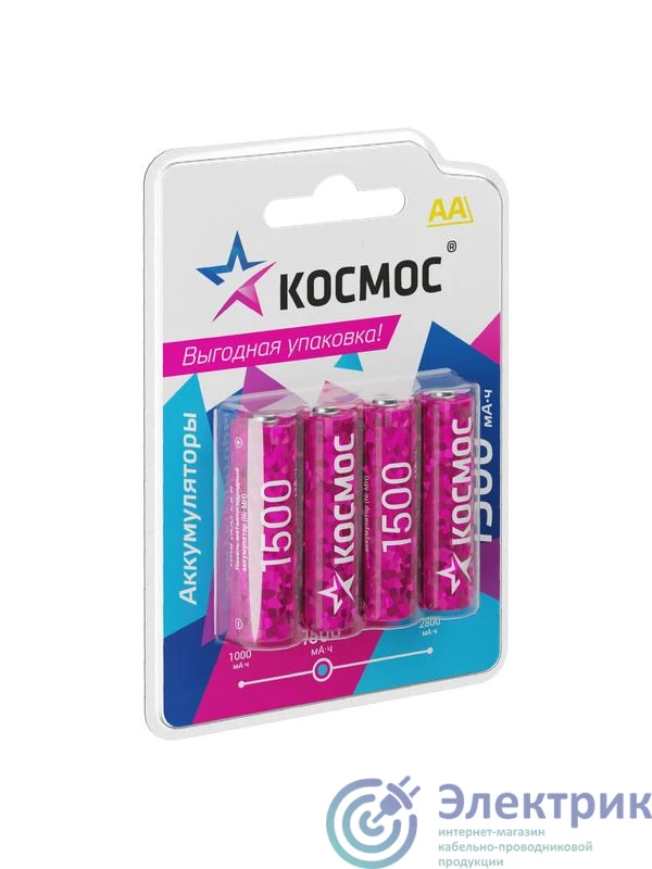 Фото КОСМОС KOCR6NIMH1500mAh4BL
