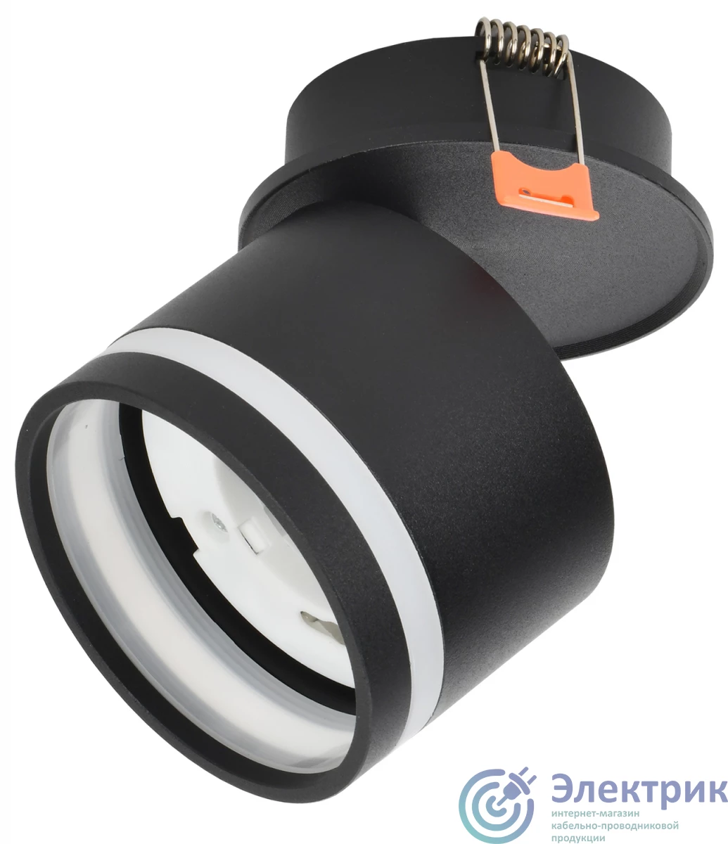 LT-UVB0-4033-GX53-1-K02 | Светильник 4033 встр. поворотн. GX53 черн. IEK 