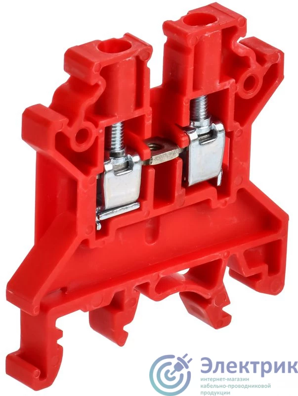 AF-CT10-00-K04-004 | Клемма винтовая CTS 4кв.мм красн. ARMAFIX IEK 