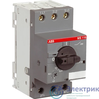 1SAM250000R1004 | Выключатель автоматический для защиты двигателя 0.63А 50кА MS116-0.63 ABB