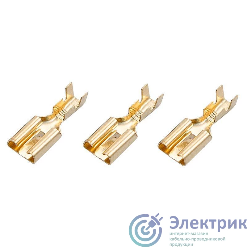 06-0401-A | Клемма плоская гнездо 7.5мм 1-2.5кв.мм (РП-м 2.5-(6.3)) (уп.10шт) REXANT 