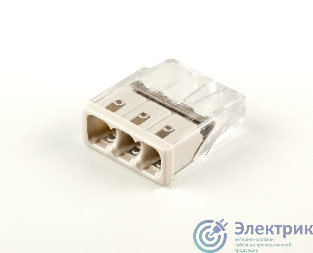 LD2273-203 | Клемма монтажная 3-проводная для 1-жильного проводника, STEKKER  32389