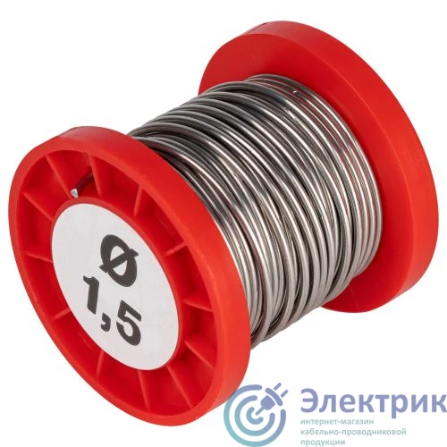 Б0061079 | Припой для пайки ПОС 61 проволока d1.5мм катушка 100гр Эра 