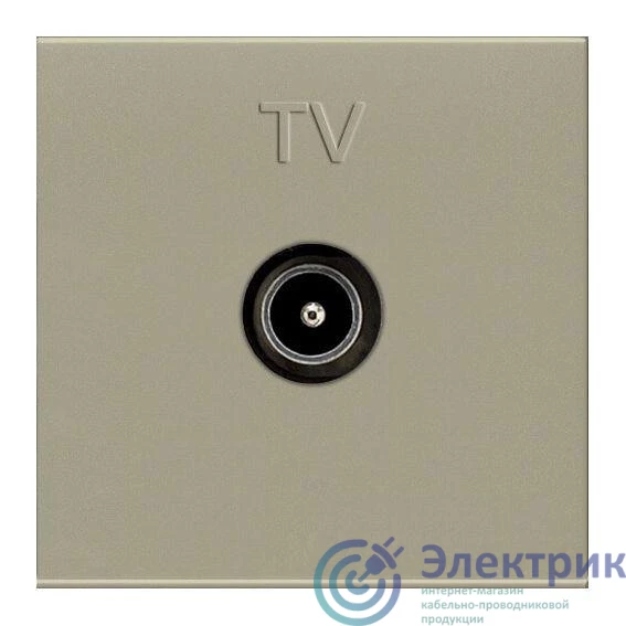 2CLA225070N1901 | Розетка телевизионная TV 2мод. Zenit прост. механизм шампань ABB 