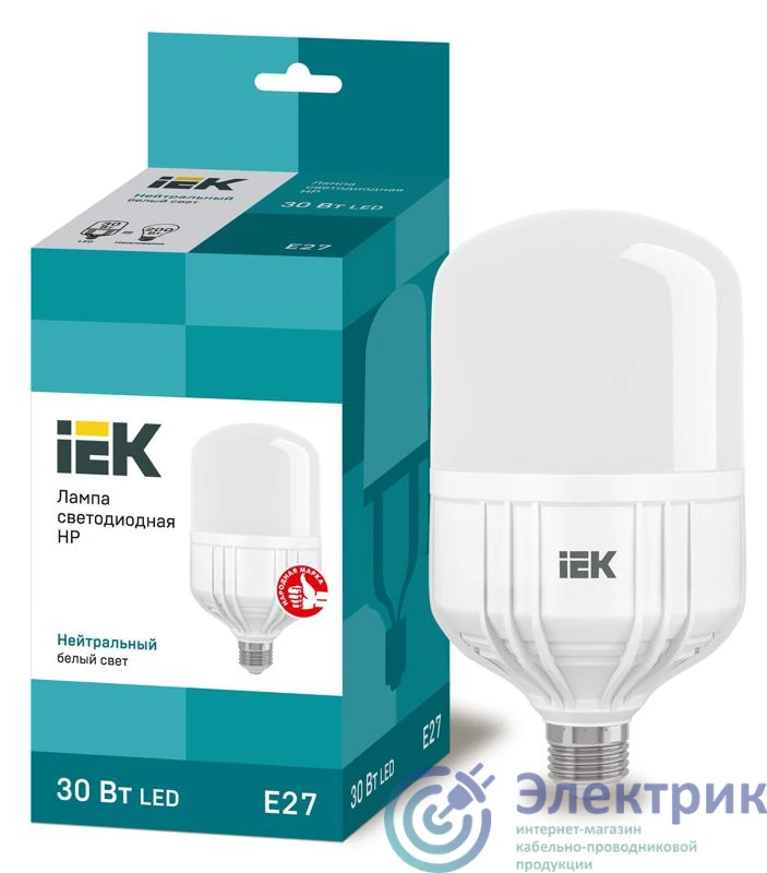 Фото IEK LLE-HP-30-230-40-E27