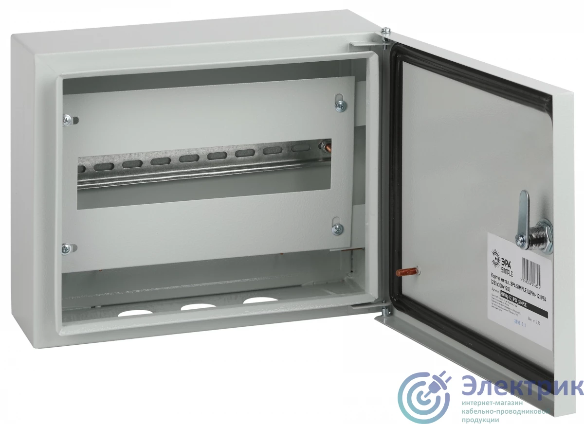 Б0041689 | Корпус металлический SIMPLE ЩРНг-12 IP54 (250х300х120) (96) ЭРА 