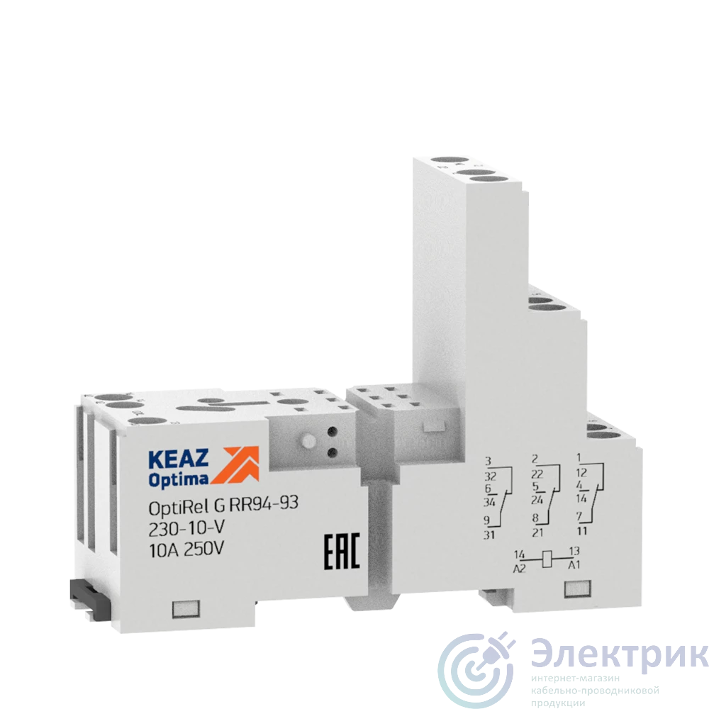 281164 | Розетка для реле OptiRel G RR94-92-230-12-V КЭАЗ 