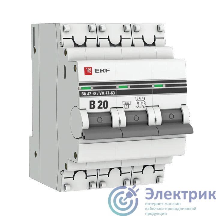 Фото EKF mcb4763-3-20B-pro