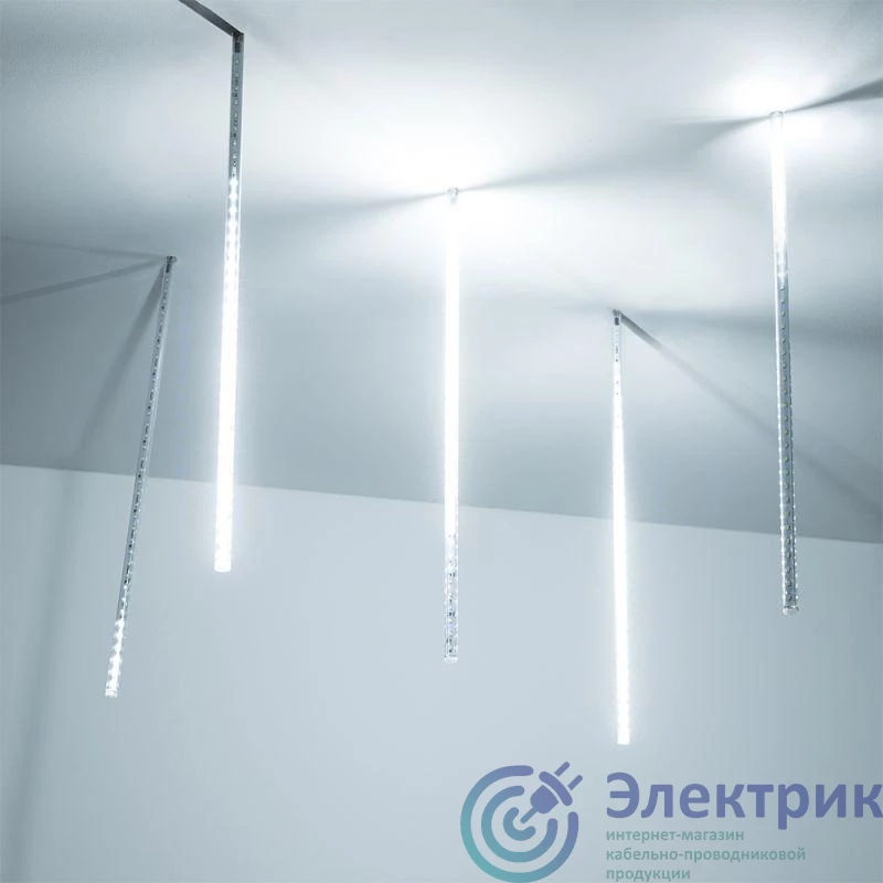026049 | Гирлянда светодиодная ARD-ICEFALL-CLASSIC-D12-500-5PCS-CLEAR-72LED-LIVE WHITE (230В 6Вт) (IP65) Ardecoled 