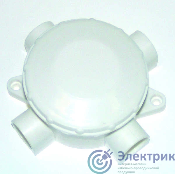 ОП КРК d70*30 4-рожковая | Коробка распределительная ОП 4-рожк. 70х30мм КРК бе.