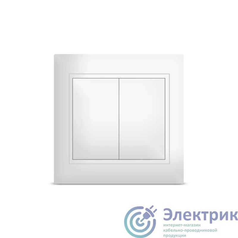 С0023 | Выключатель 2-кл. СП Севиль 10А IP20 бел. UNIVersal
