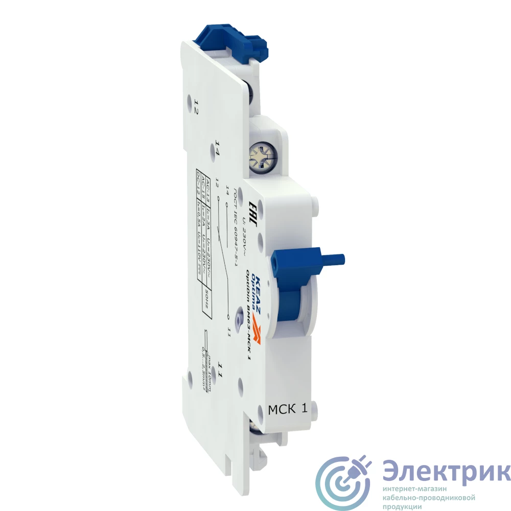 249189 | Модуль свободных контактов OptiDin BM63-МСК 1 КЭАЗ 
