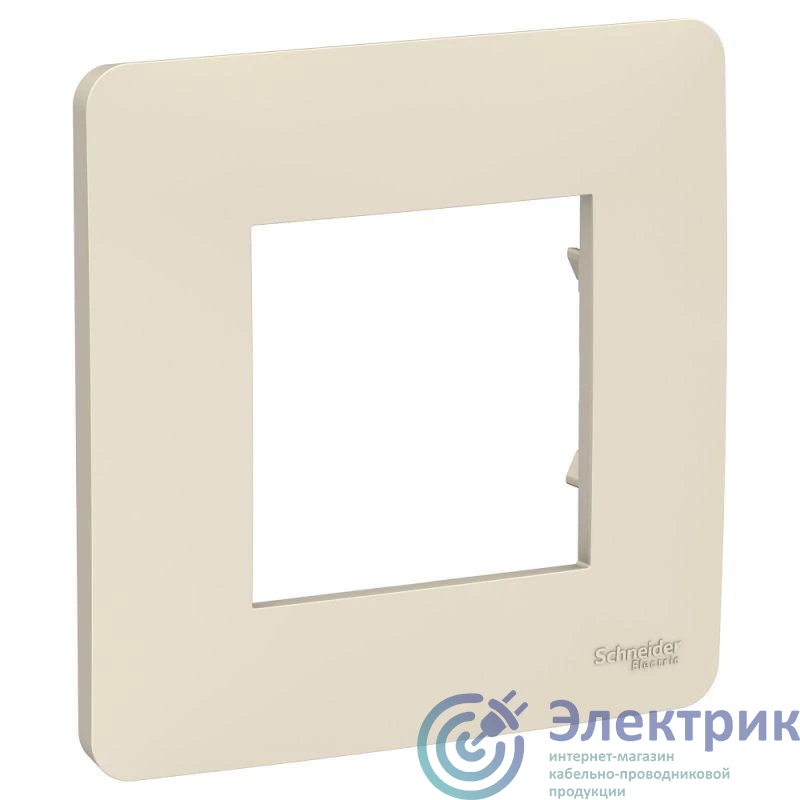 NU200244 | Рамка 1-м UNICA STUDIO беж. SchE 