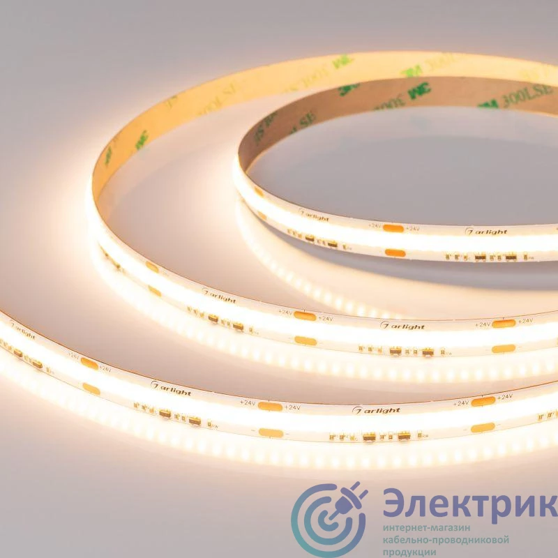 051296 | Лента светодиодная COB-X560-10mm 24V Dim-To-Warm 14Вт/м IP20 (уп.5м) Arlight 