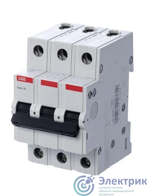 2CDS643041R0254 | Выключатель автоматический модульный 3п C 25А 4.5кА Basic M BMS413C25 ABB 