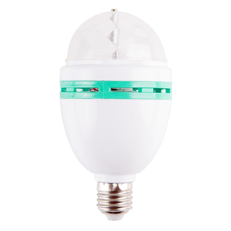 Лампа светодиодная "Диско" 6Вт 3LED RGB E27 230В IP20 80х80х195мм Neon-Night 601-253