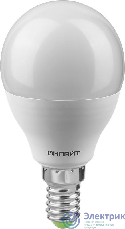 Лампа светодиодная 90 062 OLL-G45-12-230-6.5K-E14-FR ОНЛАЙТ 90062