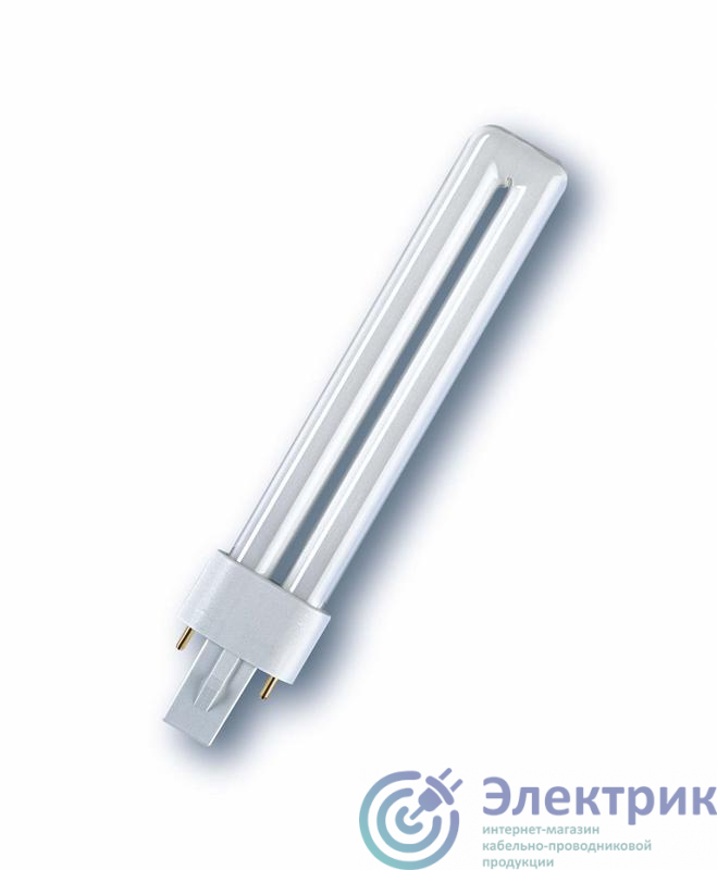 Лампа люминесцентная компакт. DULUX S 9W/830 G23 OSRAM 4050300025742