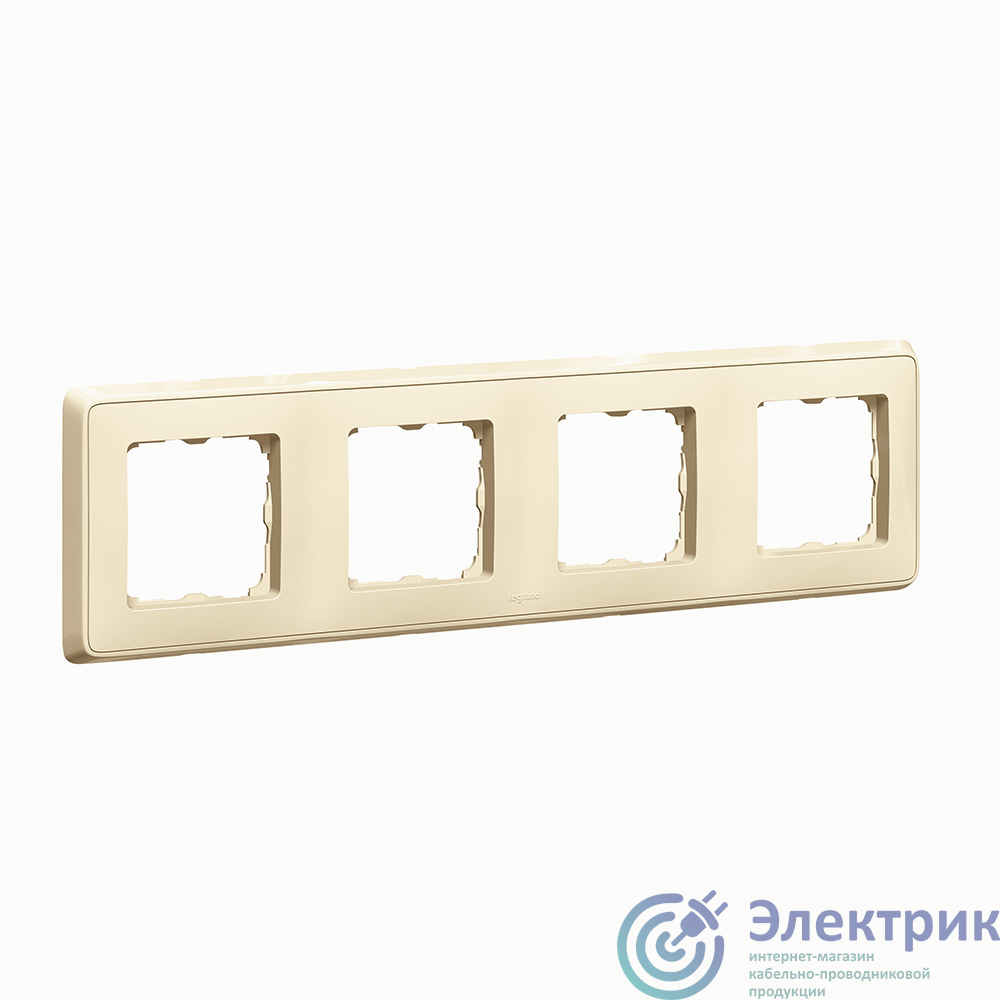 773754 | Рамка 4-м Cariva сл. кость Leg