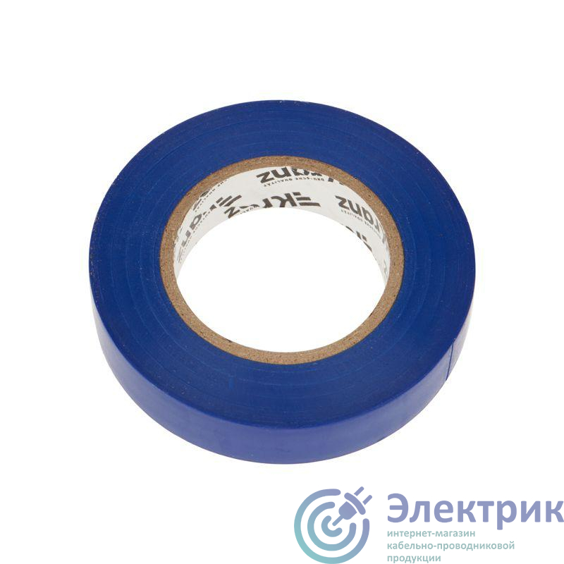 Изолента ПВХ 0.13х15мм 25м синяя (уп.5шт) Kranz KR-09-2105