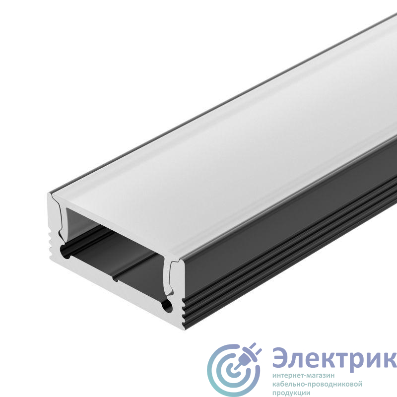 037110 | Профиль SL-SLIM-H7-2000 BLACK L2000 алюм. Arlight