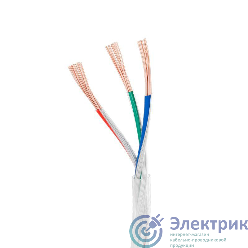 040591 | Провод питания ARL-20AWG-CLEAR-3Wire-CU-Double (3х0.75мм) (уп.50м) Arlight
