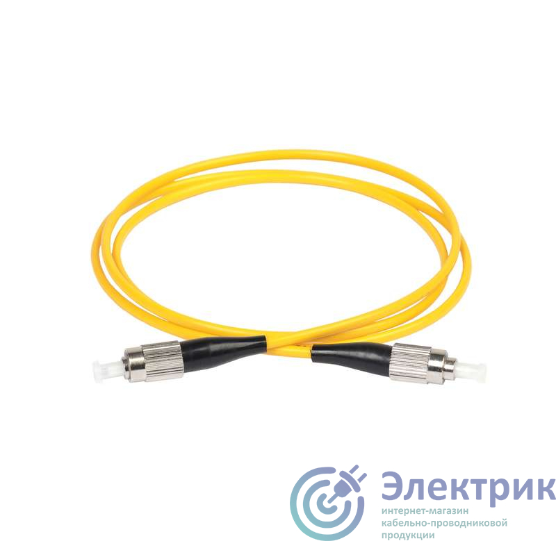 Патч-корд оптический коммутационный соединительный для одномодового кабеля (SM); 9/125 (OS2); FC/UPC-FC/UPC; одинарного исполнения (Simplex); LSZH; (дл.1м) ITK FPC09-FCU-FCU-C1L-1M