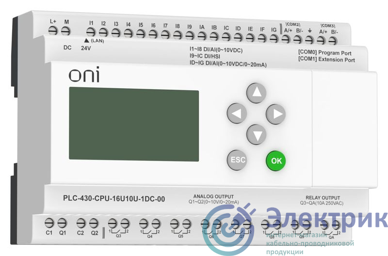 Фото ONI PLC-430-CPU-16U10U-1DC-00