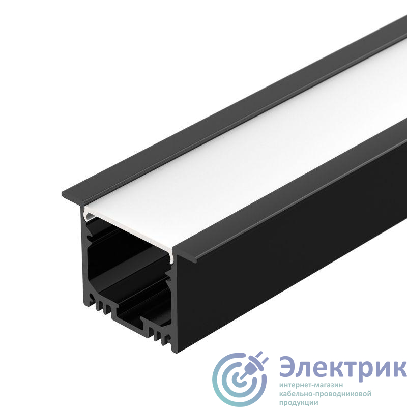 036513 | Профиль SL-LINIA49M-F-2000 BLACK L2000 алюм. Arlight