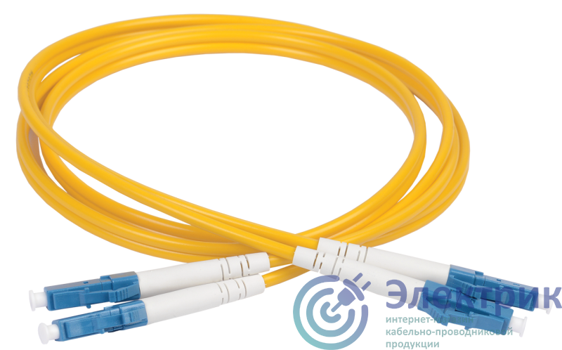 Патч-корд оптический коммутационный соединительный для одномодового кабеля (SM); 9/125 (OS2); LC/UPC-LC/UPC (Duplex) (дл.5м) ITK FPC09-LCU-LCU-C2L-5M