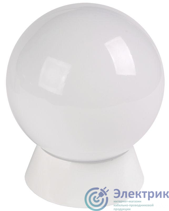 Светильник КЛЛ НПП 9101 белый шар 1х60Вт E27 IP33 IEK LNPP0-9101-1-060-K01