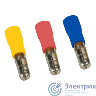 Разъем-штекер РшИп OptiKit S-Shp-PVC-2-5-4 (уп.100шт) КЭАЗ 278081