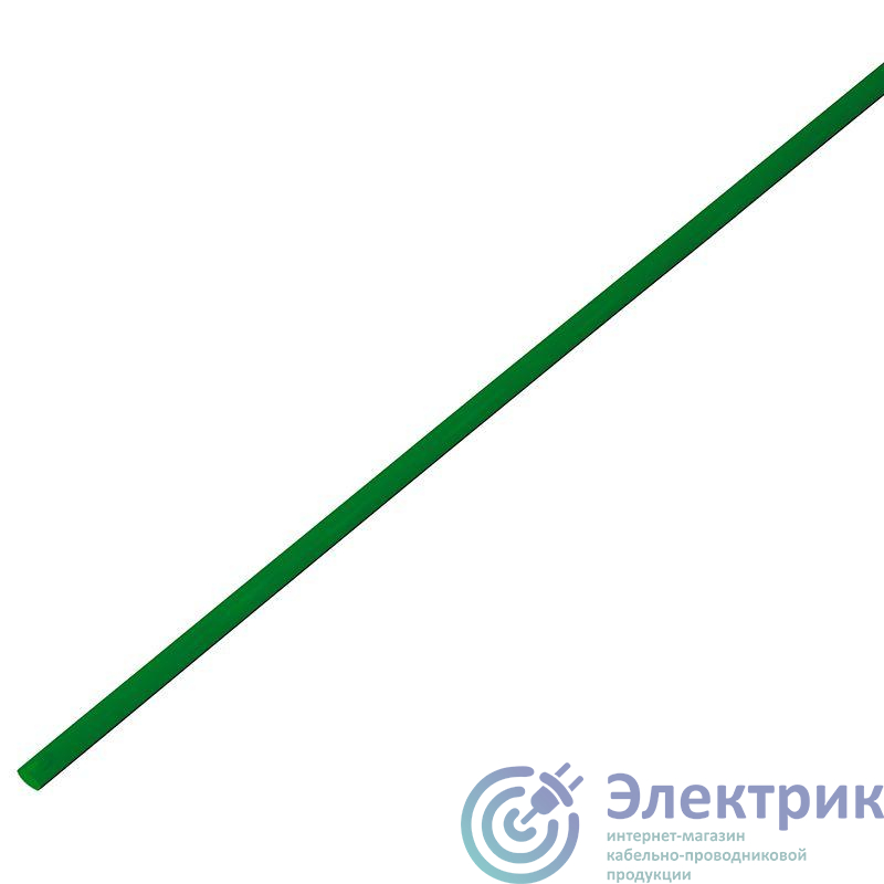 Трубка термоусадочная 4.0/2.0мм зел. 1м (уп.50шт) PROCONNECT 55-0403