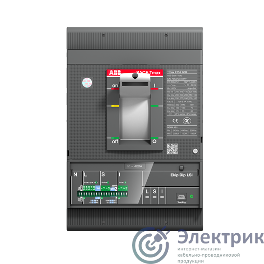 XT5N 400 Ekip Dip LS/I In=400 3p F F Выключатель автоматический 1SDA100354R1