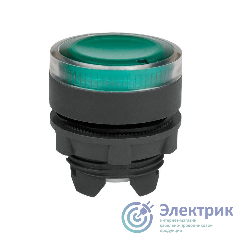 Головка кнопки OptiSignal D22 A5-PL-3 с подсветкой зел. пластик ZB5AW333 КЭАЗ 332306