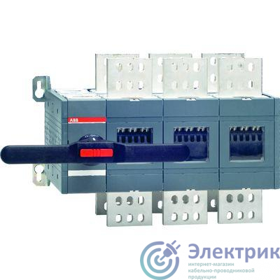 Рубильник реверсивный 3п OT2500E03C 2500А без ручки упр. и переходника ABB 1SCA103874R1001