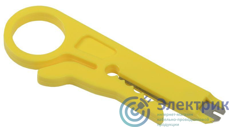 Инструмент для зачистки обрезки заделки кабеля витая пара IDC 110 желт. ITK TS1-G60